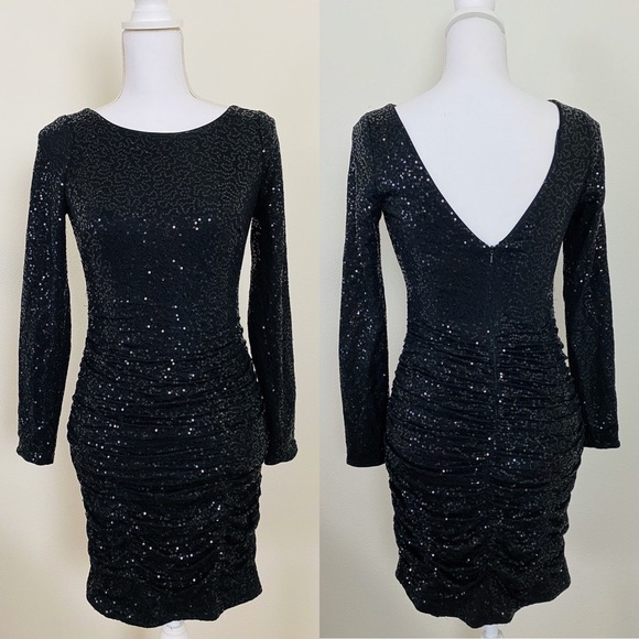 black sequin dress canada